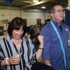 Having a good time. Gina Arcino and Dr. Jeff Garcia enjoy the annual Rotary Crab Feed.